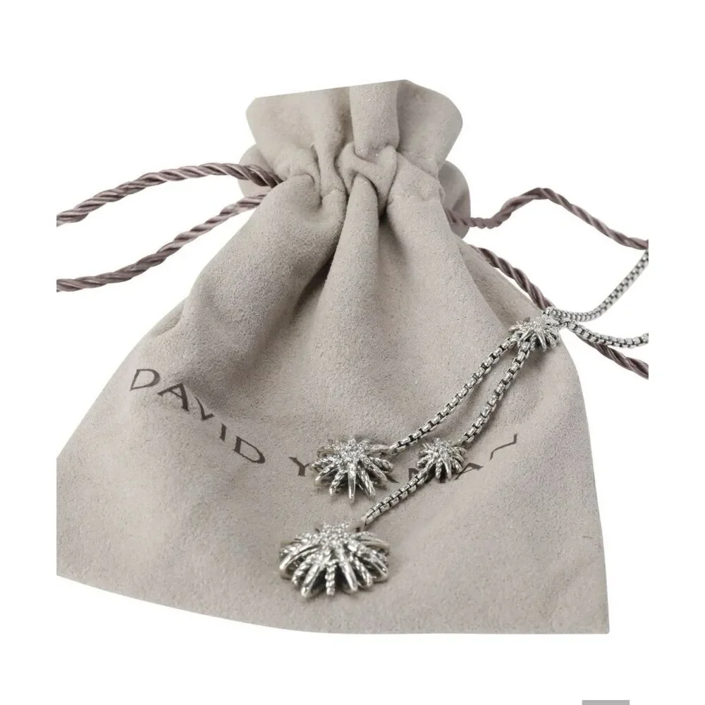 David Yurman Starburst Diamond Drop Necklace